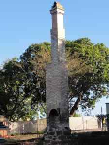 Glen Ross, chimney only remains, March 2014 [CDH/CSHSoc]