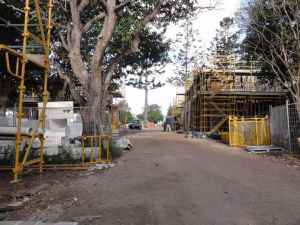 Houses looking east, May 2014 [CDH/CSHSoc]
